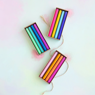 Rainbow Taper Candle, Set of 4