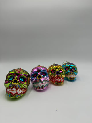 Shiny Sugar Skull Ornament