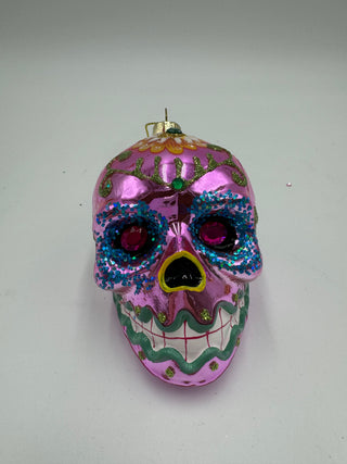 Shiny Sugar Skull Ornament