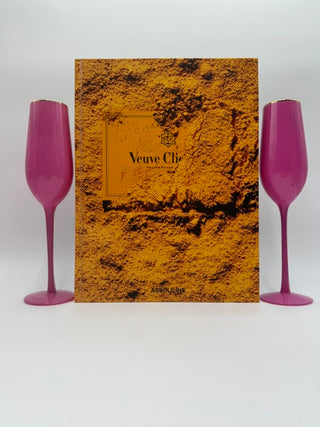 Veuve Cliquot + Two Champagne Flutes