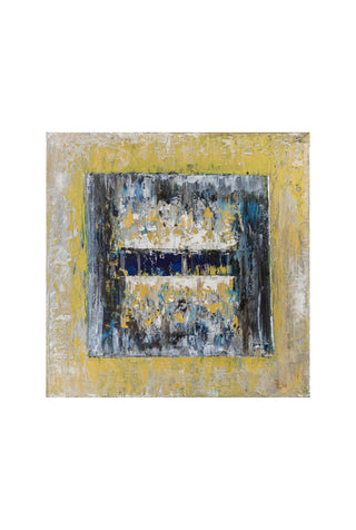 Ice Cube Small Gold & Blue, 2019