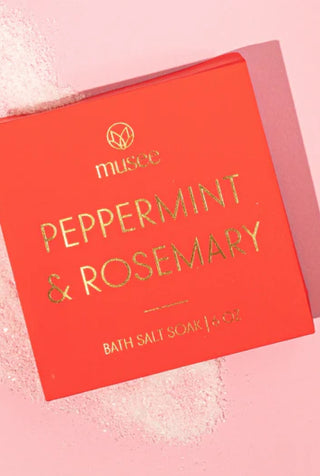 Peppermint & Rosemary Mini Salt Soak