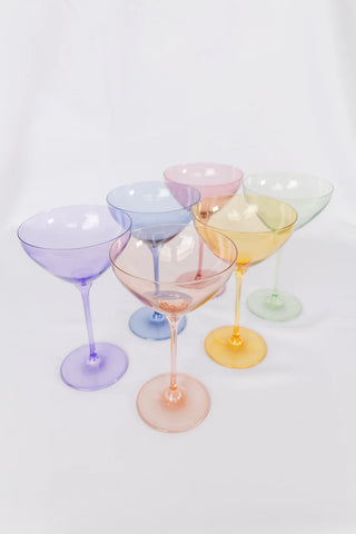 Estelle Colored Martini Glass | Set of 6