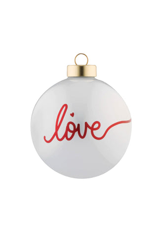 Red Love Round Ornament