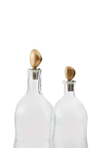 Tumbled Decanters, Set of 2