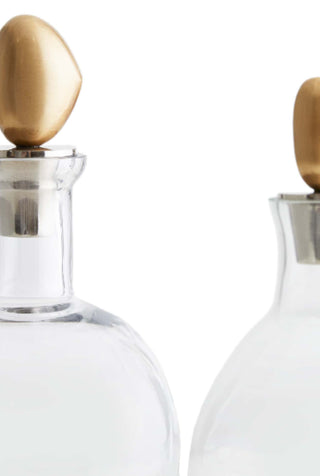 Tumbled Decanters, Set of 2