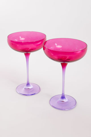 Estelle Colored Champagne Coupe | Set of 2