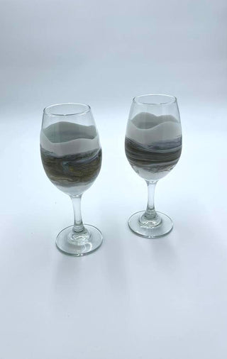 Wave Wine Glasses