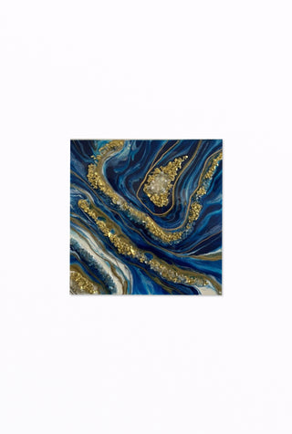 Blue/Gold Resin Crystals - Atelier Modern