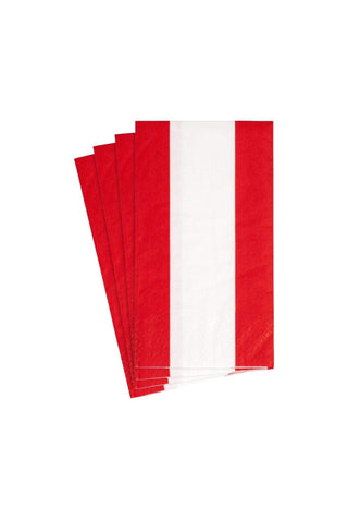 Bandol Red Stripe Guest Towels