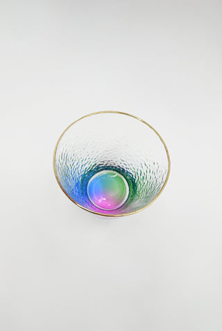 Colorful Bottom Glass, Set of 4