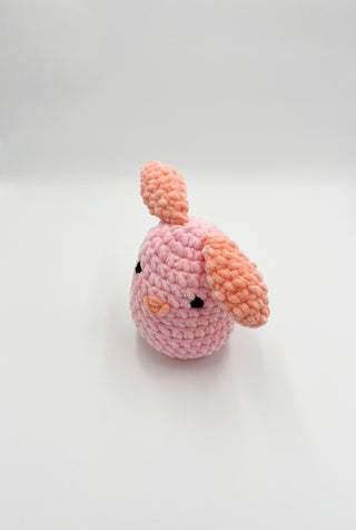 Pink + Coral Bunny Yarnimal